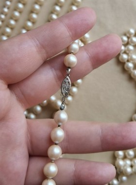 中古首饰 vintage单层珍珠项链合集 琉璃珍珠 （特殊商品不退换）