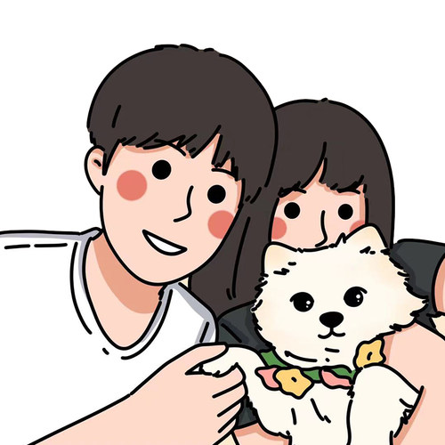 手绘头像情侣怀旧复古风带真人照片转漫画定制画照片卡通Q版壁纸 - 图3