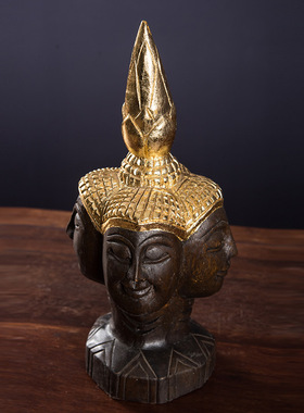 泰式禅意木雕佛像工艺品装饰品