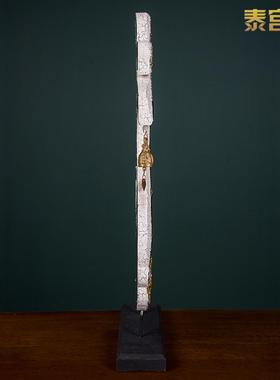 东南亚风格实木雕花天鹅孔雀摆件