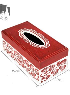 泰式酒店会所桌面纸巾盒