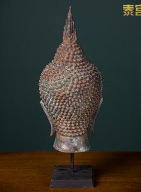 仿古中式泰国佛头摆件