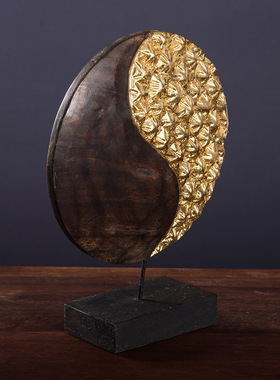 东南亚风格圆盘圆形工艺品摆件