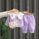 Baby girl fashionable baby child cardigan three-piece fashion