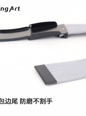 翻盖男女士帆布腰带潮运动户外休闲布料牛仔裤腰带百搭青年学生