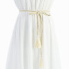New woven gold silk cotton casual style women's belt