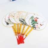 Летний китайский вентилятор, классический круглый веер, ханьфу, китайский стиль