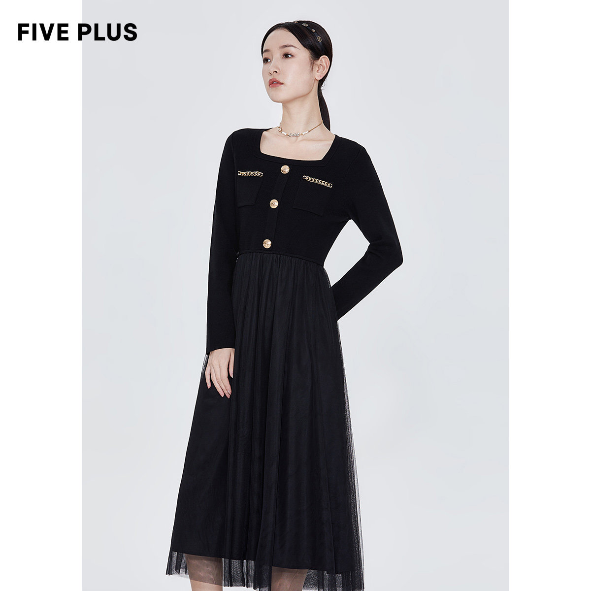 five plus2021新款女秋装女连衣裙 FIVE PLUS连衣裙