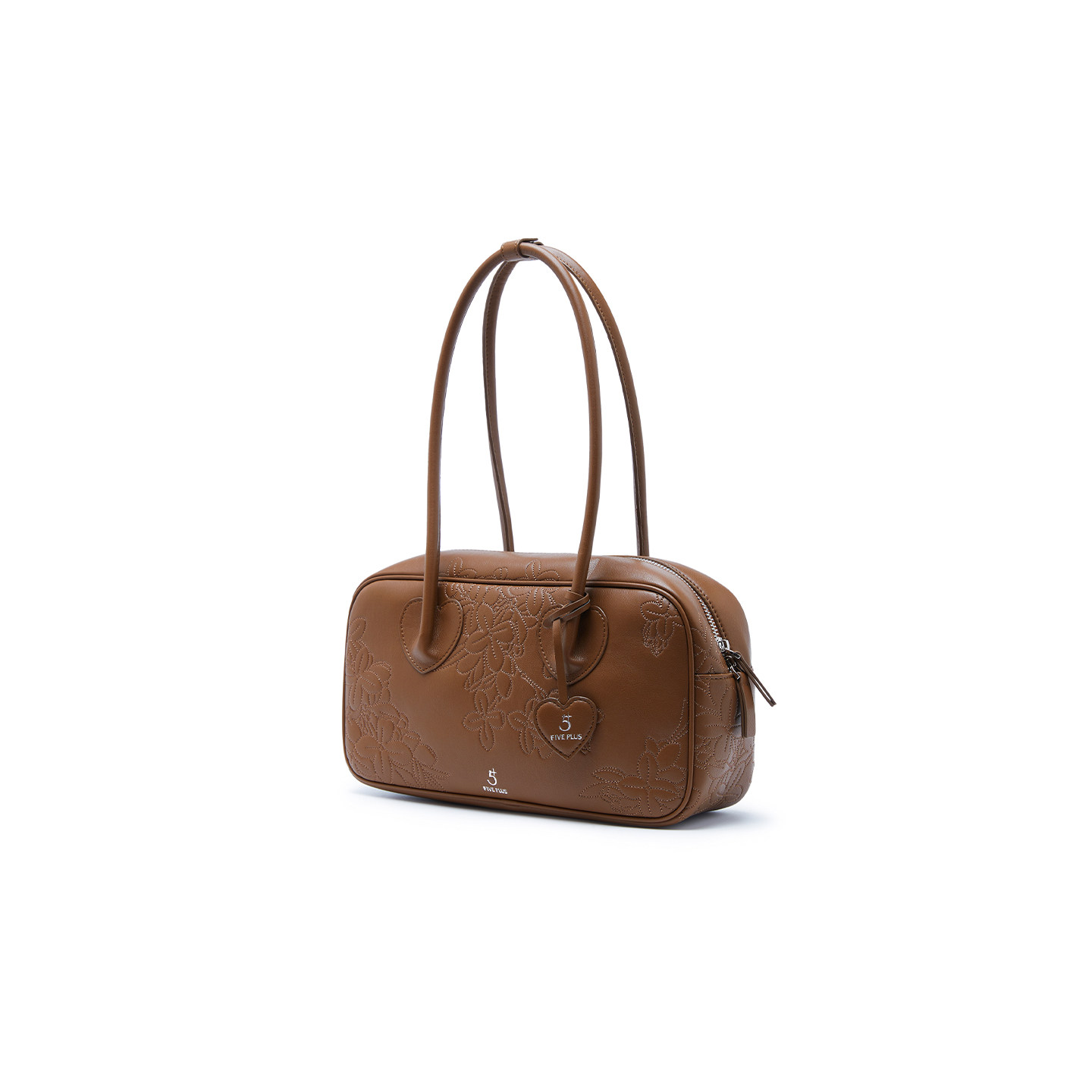 FIVE PLUS饰品复古韩系刺绣爱心坠饰高级质感2026新款女士单肩包,淘宝优惠券,粉丝福利购,淘宝优惠卷