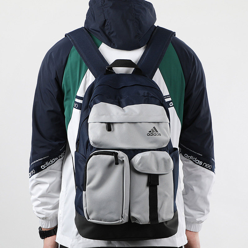 adidas 2020新款学生大容量双肩背包 上下运动双肩背包