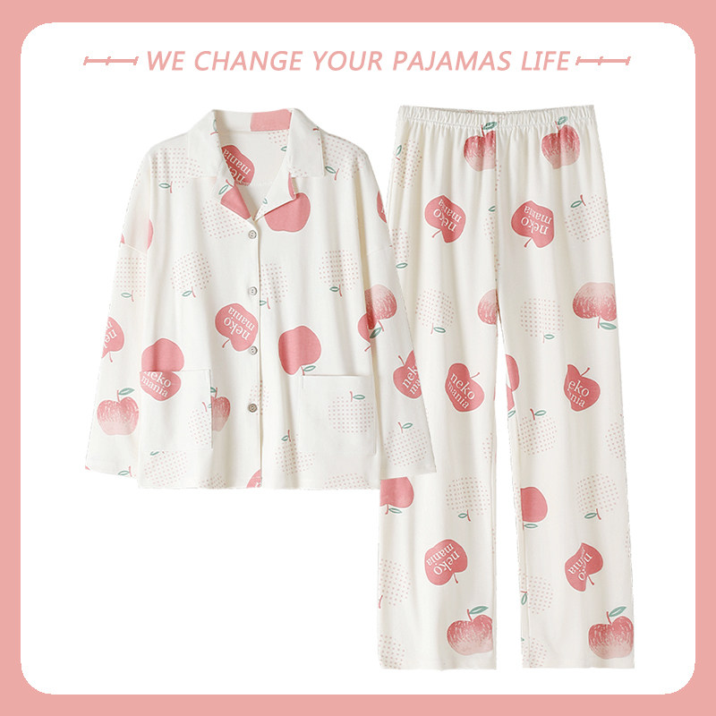 2025年睡衣女春秋季纯棉长袖韩版薄款高级感新款可爱家居服两件套,淘宝优惠券,粉丝福利购,淘宝优惠卷