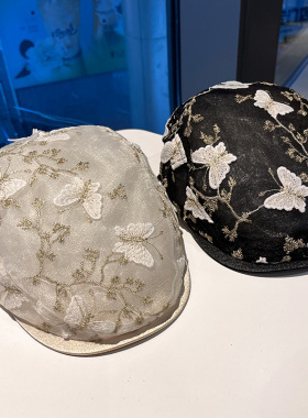 立体蝴蝶前进帽女春夏季薄款透气