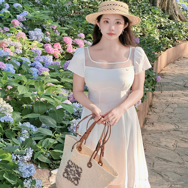 ເສື້ອຢືດຜ້າປ່ານ Vintage ຂອງຝຣັ່ງທີ່ພິມ chiffon ສໍາລັບລະດູຮ້ອນ