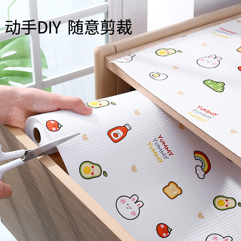 卡通防潮垫台面垫纸可裁剪衣柜免粘抽屉垫厨房橱柜防水防油渍垫子,淘宝优惠券,粉丝福利购,淘宝优惠卷
