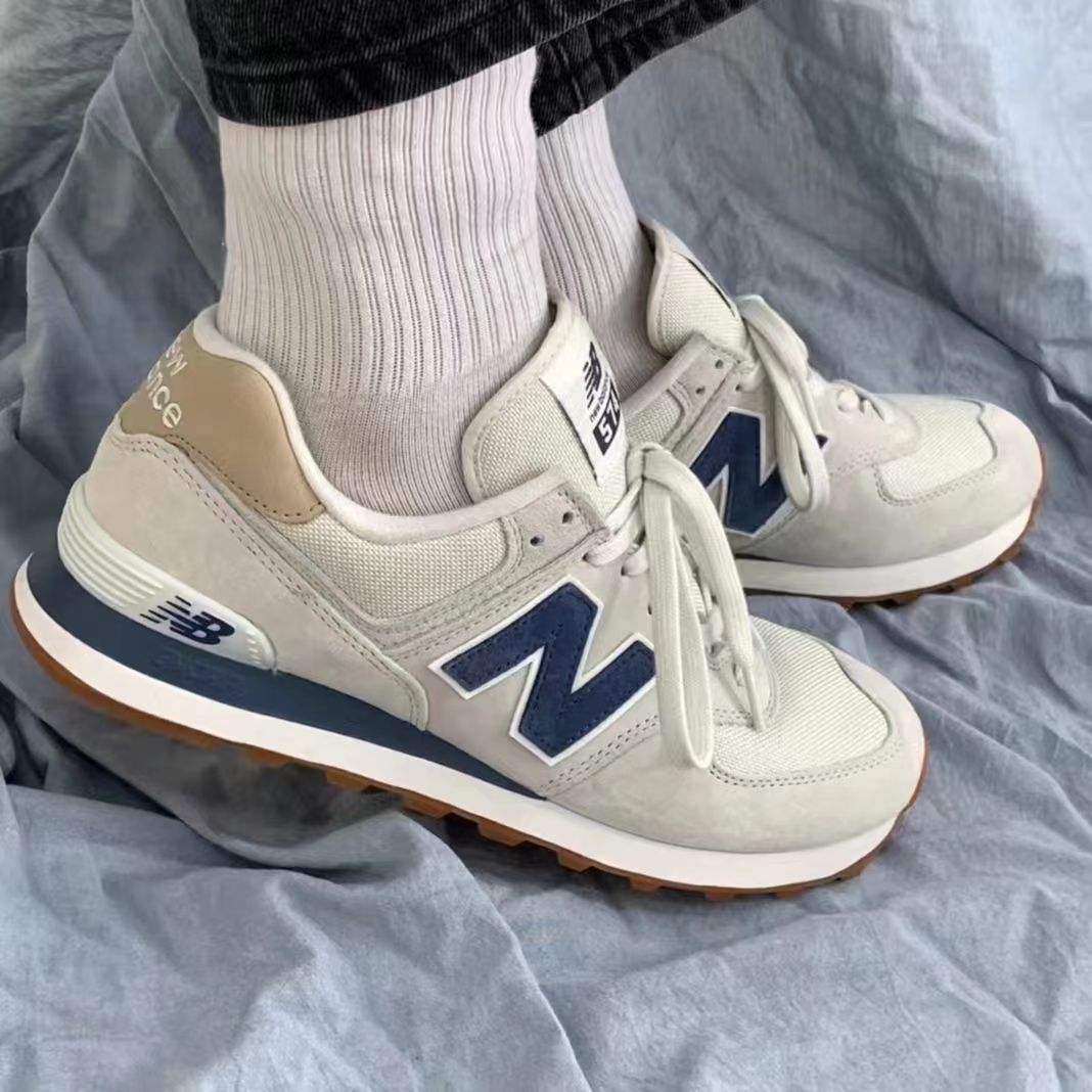 New Balance NB574经典复古休闲运动鞋男百搭慢跑鞋子女 ML574BA2-图0