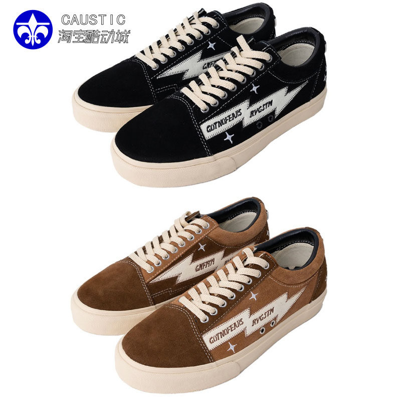 REVENGE X STORM复仇风暴Gotnofears联名滑板GNF闪电鞋男帆布鞋女,淘宝优惠券,粉丝福利购,淘宝优惠卷