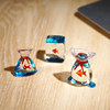 Fish bag | Handmade glass small ornaments transparent glass