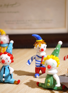 马戏团小丑|手工玻璃小摆件