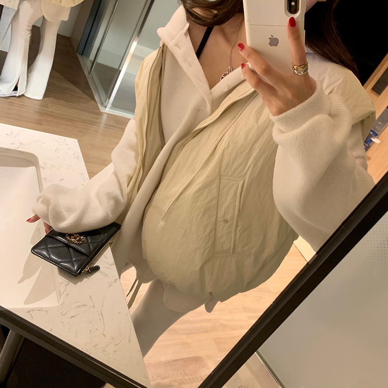 韩国东大门2024冬装时尚宽松无袖面包服羽绒棉衣外套女保暖马甲 - 图2