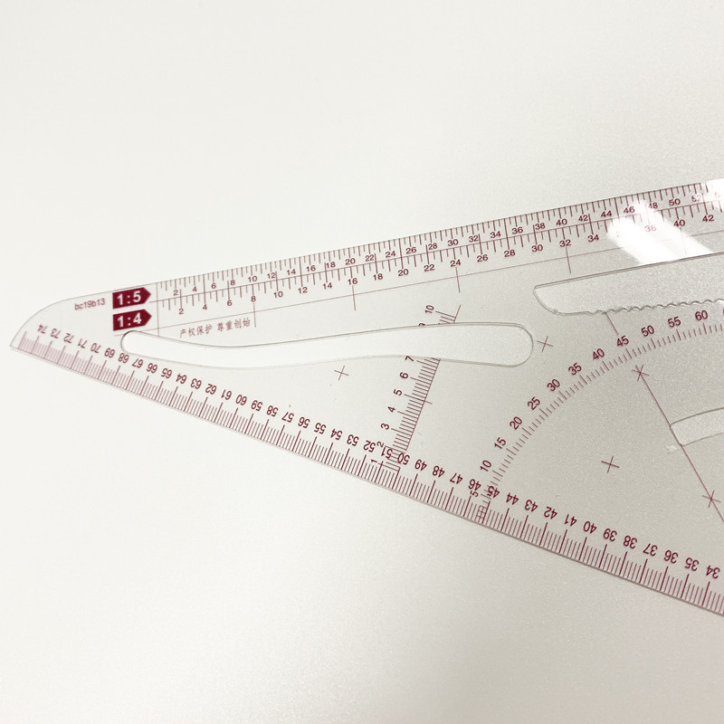 曹晖牌3213多用比例尺量角器多功能服装打版专用比例尺1:3:4:5-图1