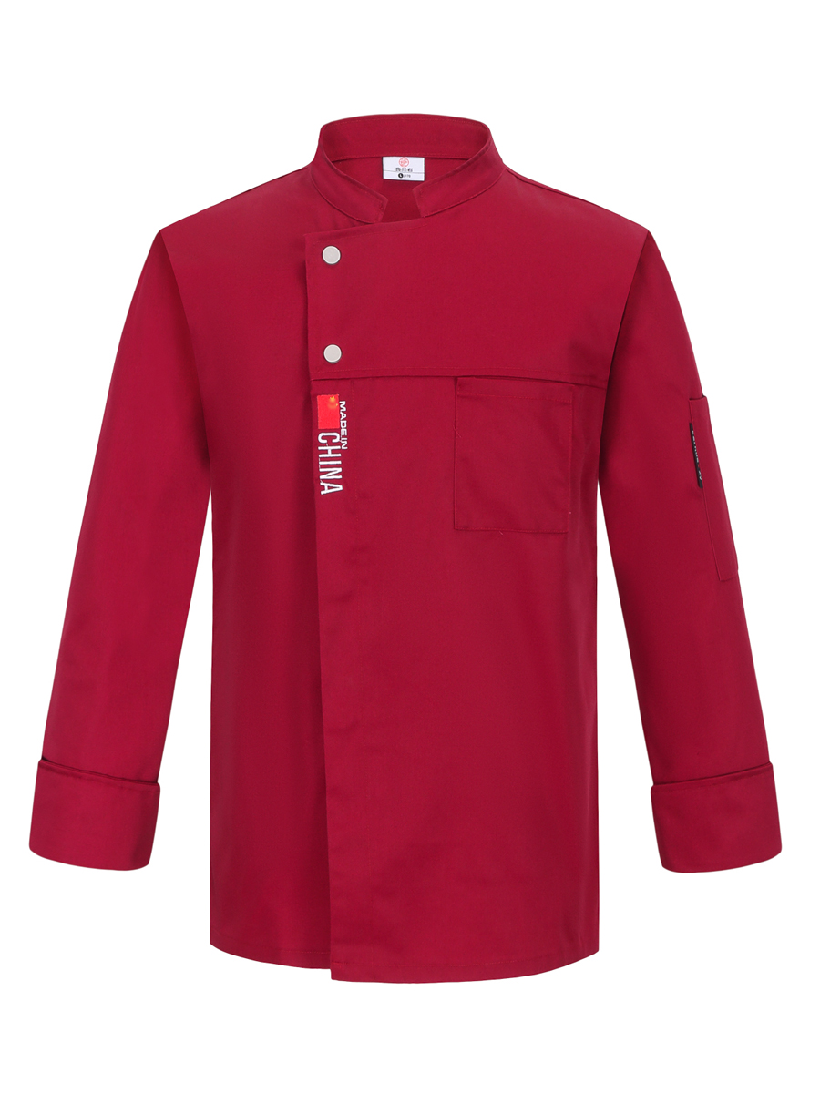 高端酒店纯棉厨师服长袖男七分袖饭店餐饮厨房烘焙工作服短袖春夏-图3