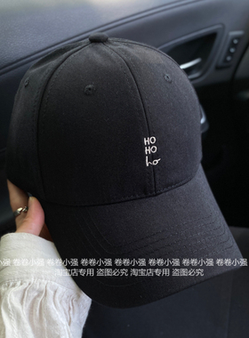 韩版简约小字母硬顶棒球帽女百搭遮阳大头围显脸小休闲鸭舌帽子男