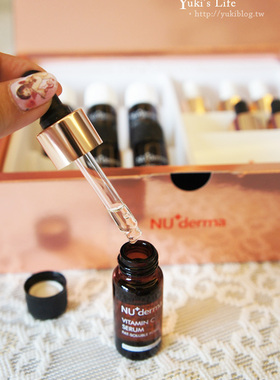 台湾原装非国产NU+derma新德曼 晶澈美白維他命c纯液/双剂10ml*6
