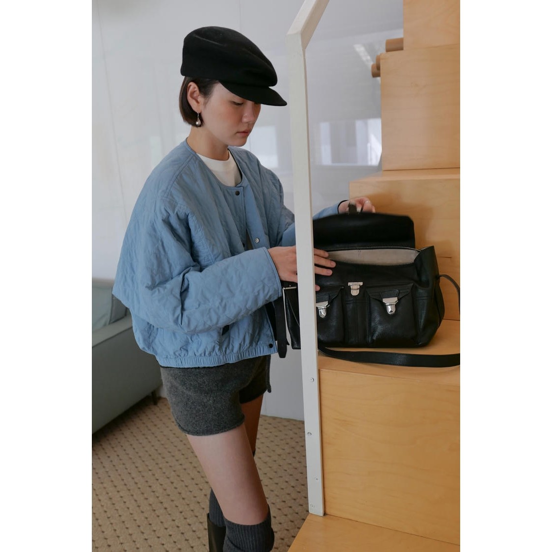 acme ground两面穿短款皮衣外套2025秋季新款显瘦短外套02077,淘宝优惠券,粉丝福利购,淘宝优惠卷