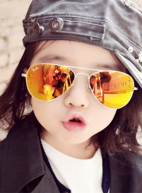 新款儿童时尚太阳镜批发宝宝炫彩
