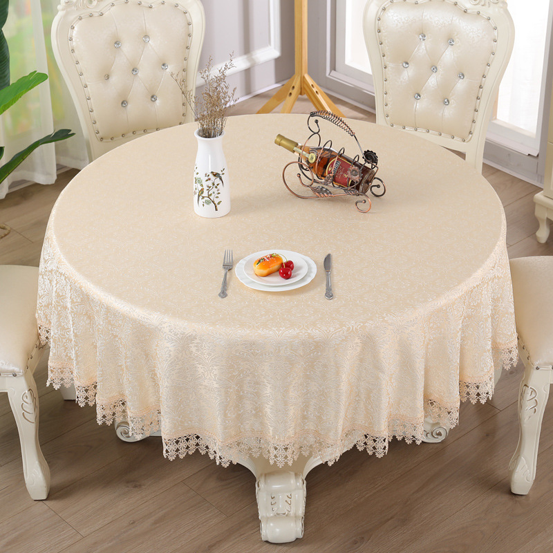 欧式大圆桌桌布圆形家用ins风高级感圆桌布艺1.8米圆餐桌桌布台布