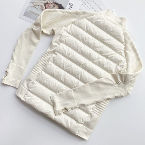 运动羽绒服90%白鹅绒轻薄防风保暖修身显瘦立领户外跑步健身外套 - 图1