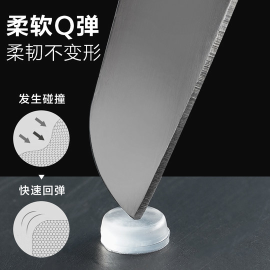 Silicone anti-collision stickers for household door handle pads and rear cabinet doors