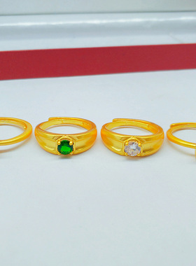 镶钻戒指情侣对戒钻戒情人节礼物