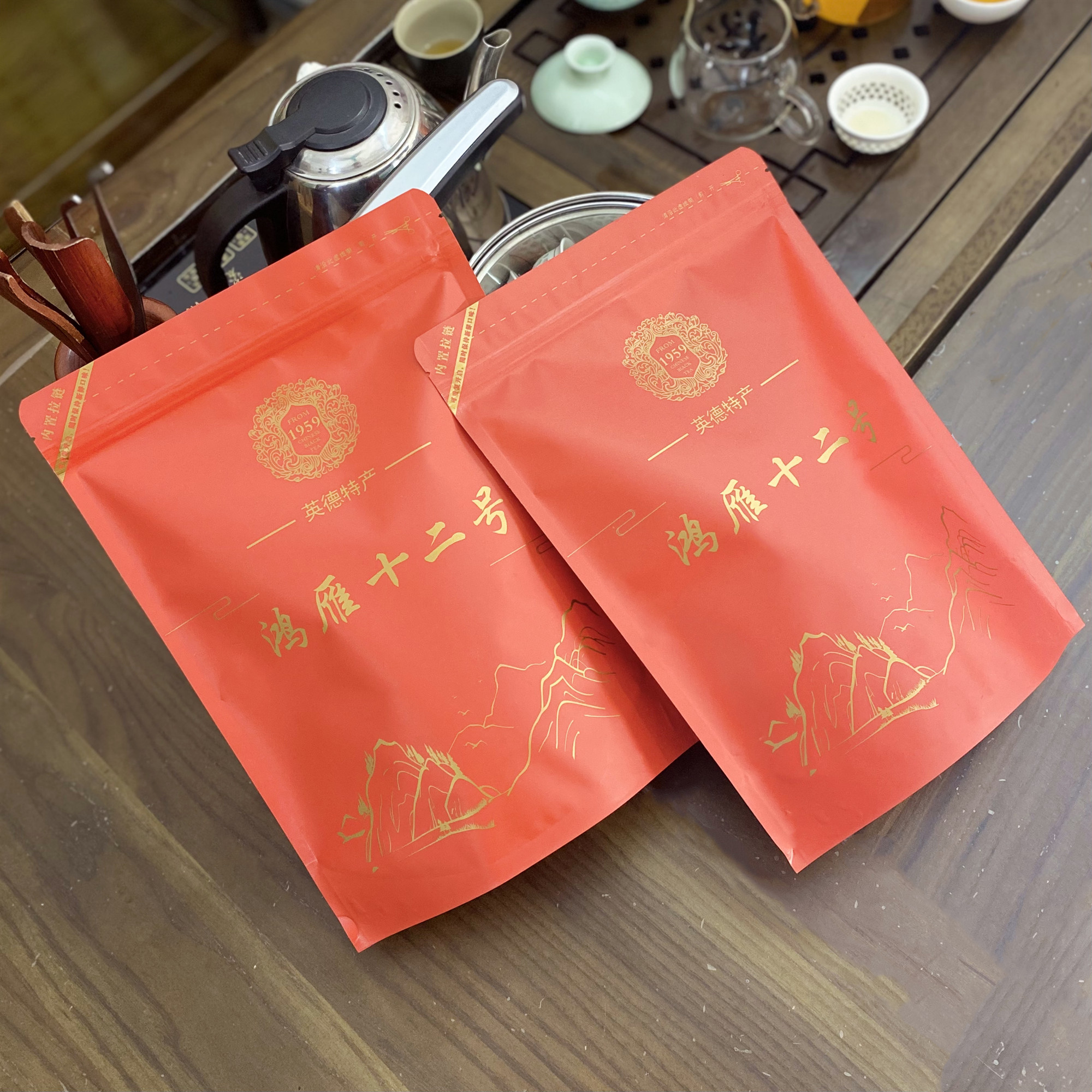 鸿雁十二号春季红茶浓香型散装茶叶500g花果香红茶工夫茶英德红茶