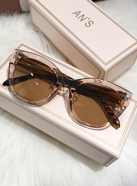 遮颧骨显脸小墨镜女大框防紫外线