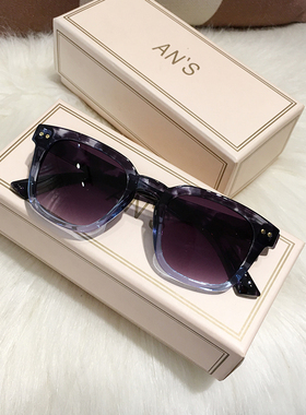 韩版墨镜女黄色多巴胺可爱绿茶色