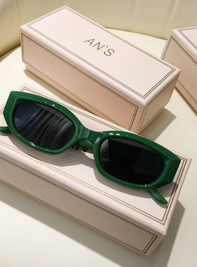 韩国个性冰透墨镜女复古猫眼