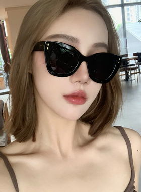 渐变高级感猫眼绿色墨镜