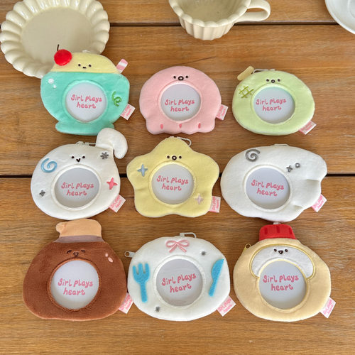 少女玩心原创大杂烩吧唧包挂件可爱毛绒迷你小痛包圆形徽章保护套 - 图1