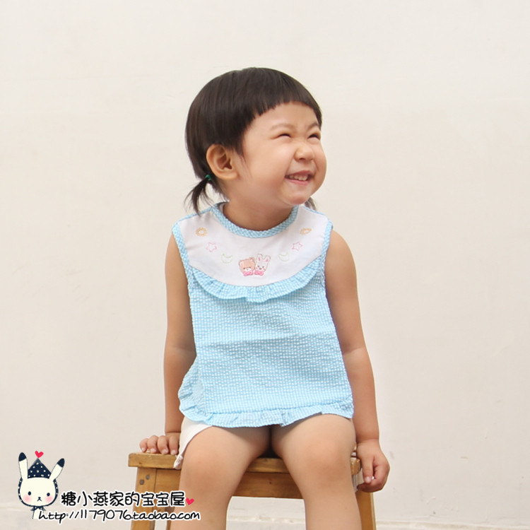 拍3送1春秋婴幼儿防水罩衣宝宝口水巾无袖反穿衣儿童吃饭衣围嘴兜,淘宝优惠券,粉丝福利购,淘宝优惠卷