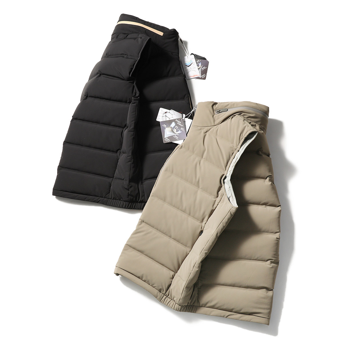 意式轻奢2025秋冬新款男士高端90白鹅绒保暖简约轻商务羽绒马甲,淘宝优惠券,粉丝福利购,淘宝优惠卷