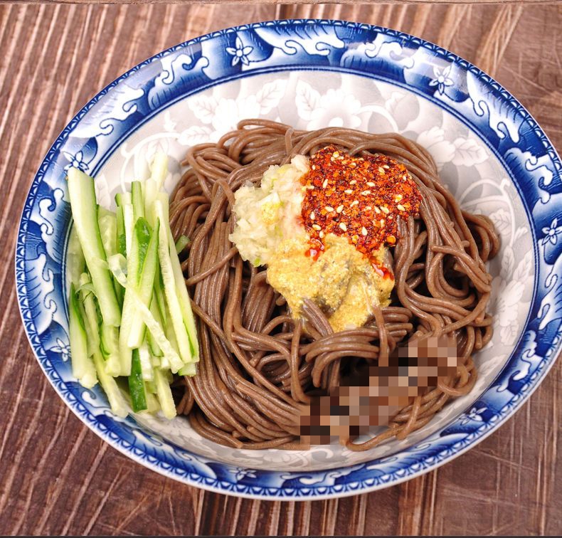 纯荞麦苦荞面条饸饹杂粮挂面条无糖精低脂粗粮免煮冷面陕西特产