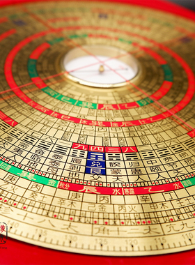 新品高精度罗盘玛瑙天池铜表面