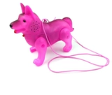 Douyin Electric Lighting Puppy Toys с веревкой с веревкой после волокно -ходячи