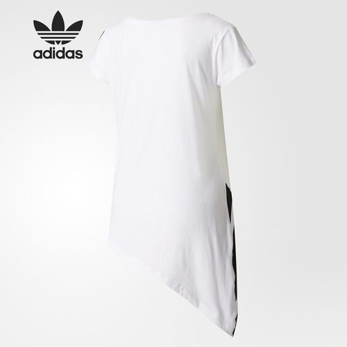 Adidas/阿迪达斯正品 三叶草秋季女子运动休闲短袖T恤 BP9300 - 图0