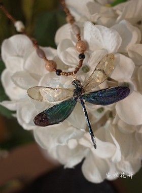 复古文艺定制蜻蜓项链