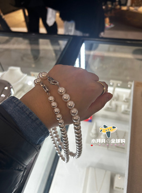 不可退换予韩国海秀儿人工珍珠串项链手链耳钉4/6/8/10铂金灰