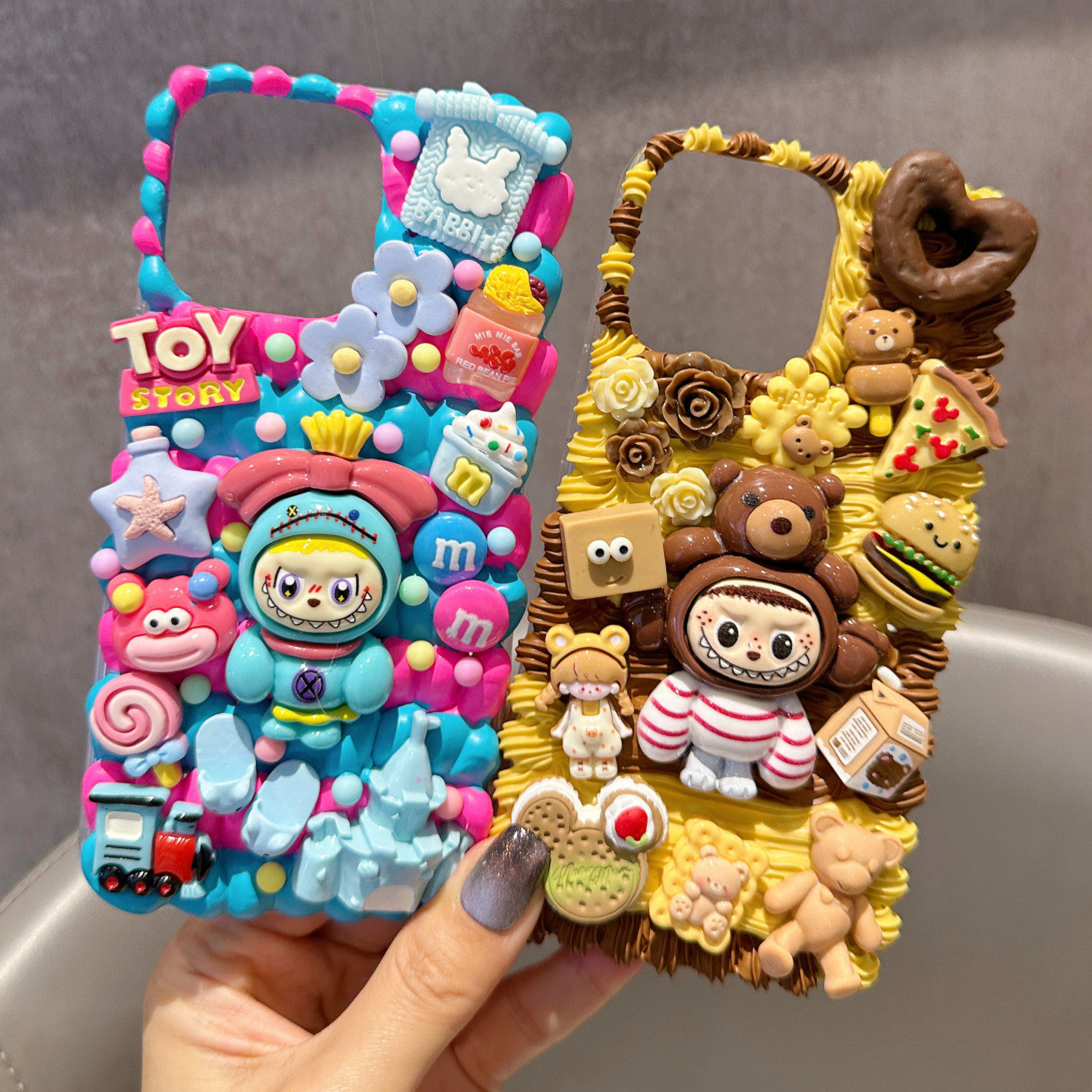 新款奶油胶手机壳diy材料包手工制作天使树脂小饰品配件公仔套装,淘宝优惠券,粉丝福利购,淘宝优惠卷