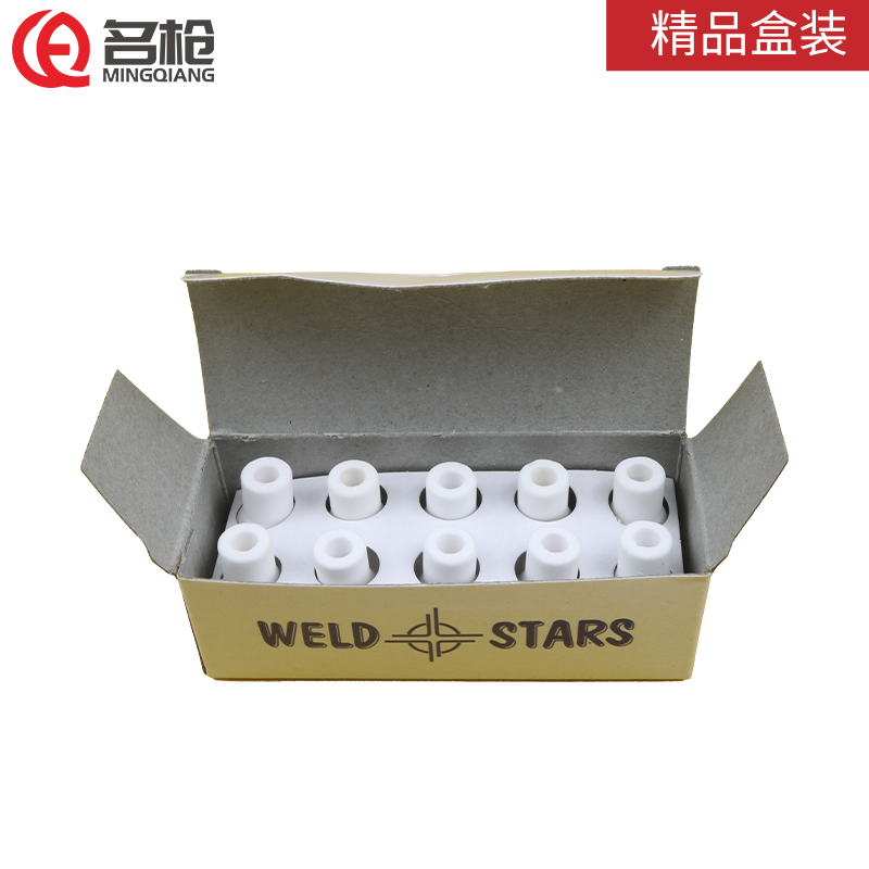 QQ150a氩弧焊枪配件5x30瓷嘴6x30瓷咀9x30瓦嘴90度内外角直角喷嘴-图1