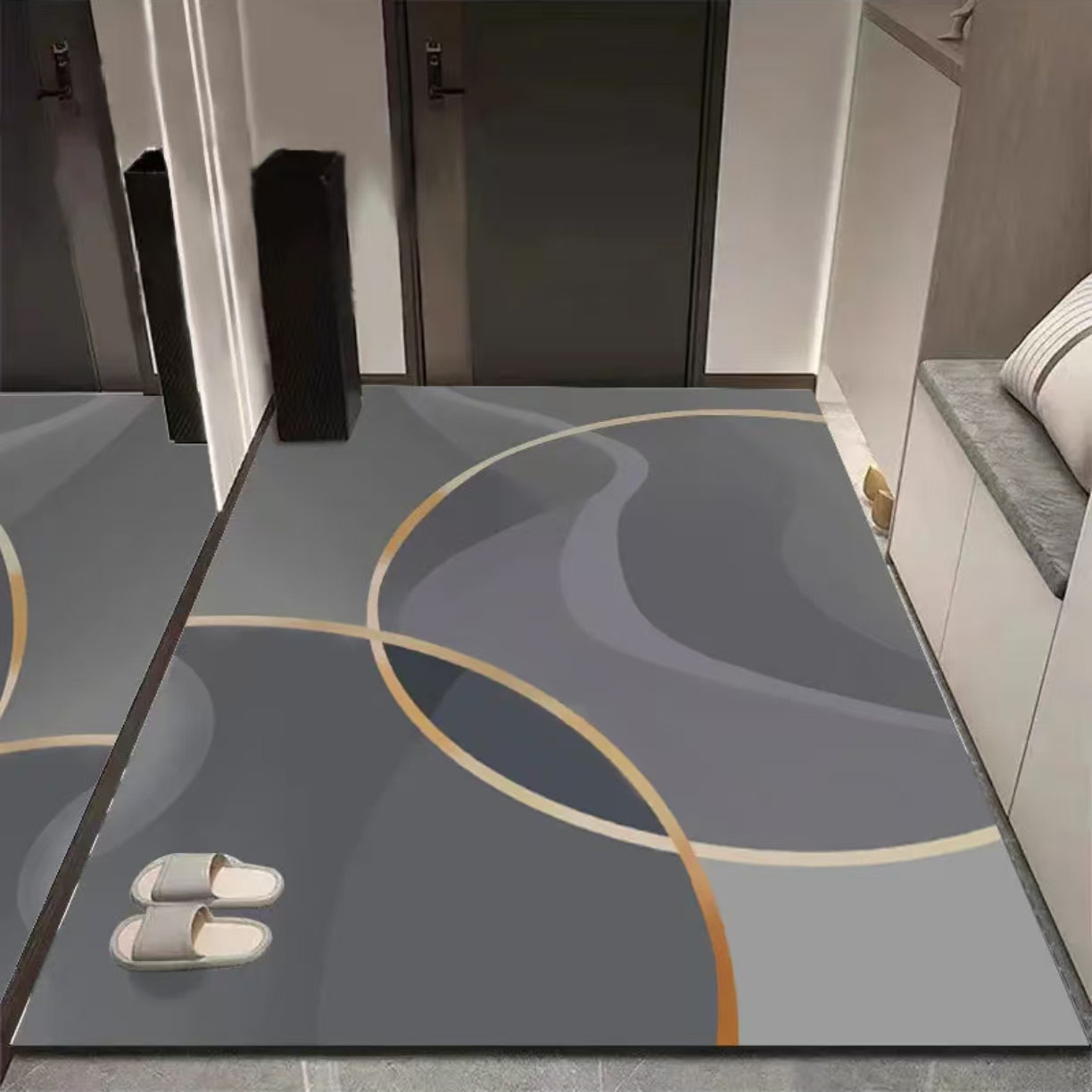 硅藻泥可裁剪地垫入户门垫进门除尘防滑吸水脚垫浴室厕所门口地毯,淘宝优惠券,粉丝福利购,淘宝优惠卷